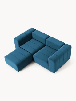 Westwing Collection Sofá modular de terciopelo con reposapiés Lena (3 plazas)^ Sofás Rinconeras|Sofás