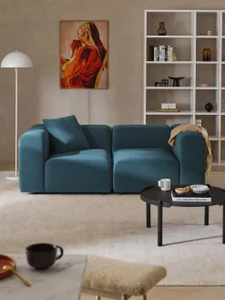 Westwing Collection Sofá modular de terciopelo Lena (3 plazas)