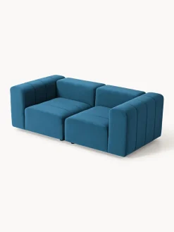 Westwing Collection Sofá modular de terciopelo Lena (3 plazas)