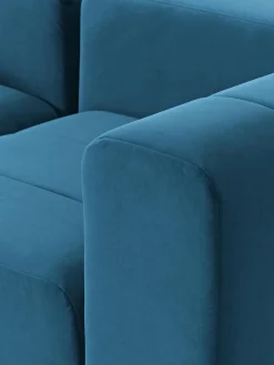 Westwing Collection Sofá modular de terciopelo Lena (3 plazas)