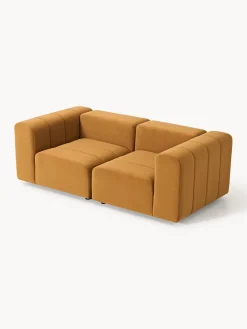 Westwing Collection Sofá modular de terciopelo Lena (3 plazas)