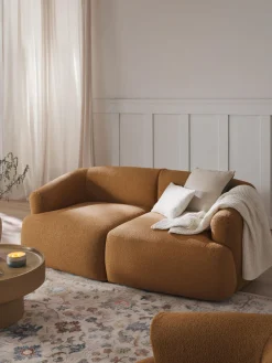 Westwing Collection Sofá modular en tejido bouclé Sofia (2 plazas)