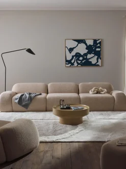 Westwing Collection Sofá modular en tejido bouclé Wolke (4 plazas)