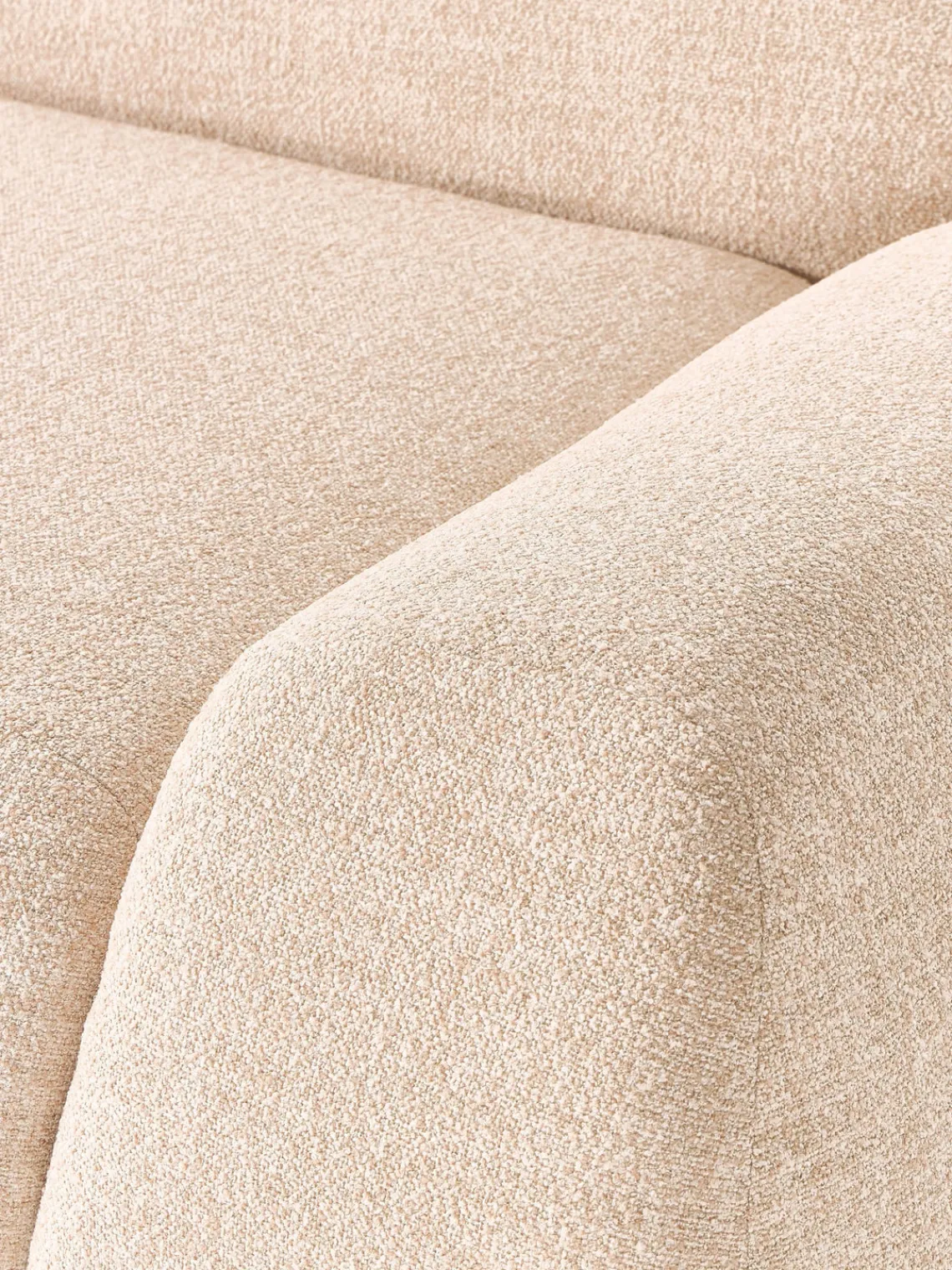 Westwing Collection Sofá modular en tejido bouclé Wolke (4 plazas)