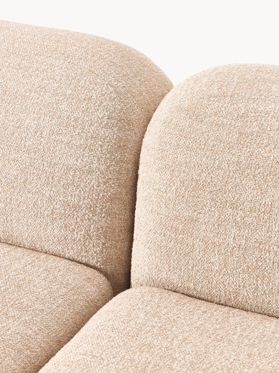 Westwing Collection Sofá modular en tejido bouclé Wolke (4 plazas)