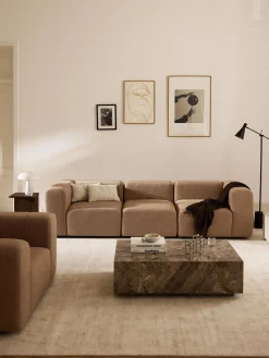 Westwing Collection Sofá modular en tejido bouclé Lena (4 plazas)