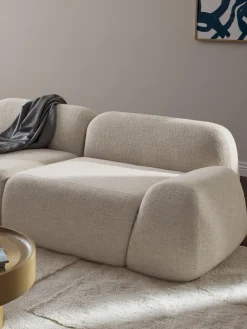 Westwing Collection Sofá modular en tejido bouclé Wolke (3 plazas)