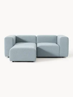 Westwing Collection Sofá modular en tejido bouclé Lena (3 plazas), con reposapiés^ Sofás Rinconeras|Sofás