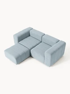 Westwing Collection Sofá modular en tejido bouclé Lena (3 plazas), con reposapiés^ Sofás Rinconeras|Sofás
