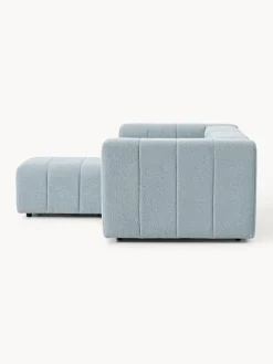 Westwing Collection Sofá modular en tejido bouclé Lena (3 plazas), con reposapiés^ Sofás Rinconeras|Sofás