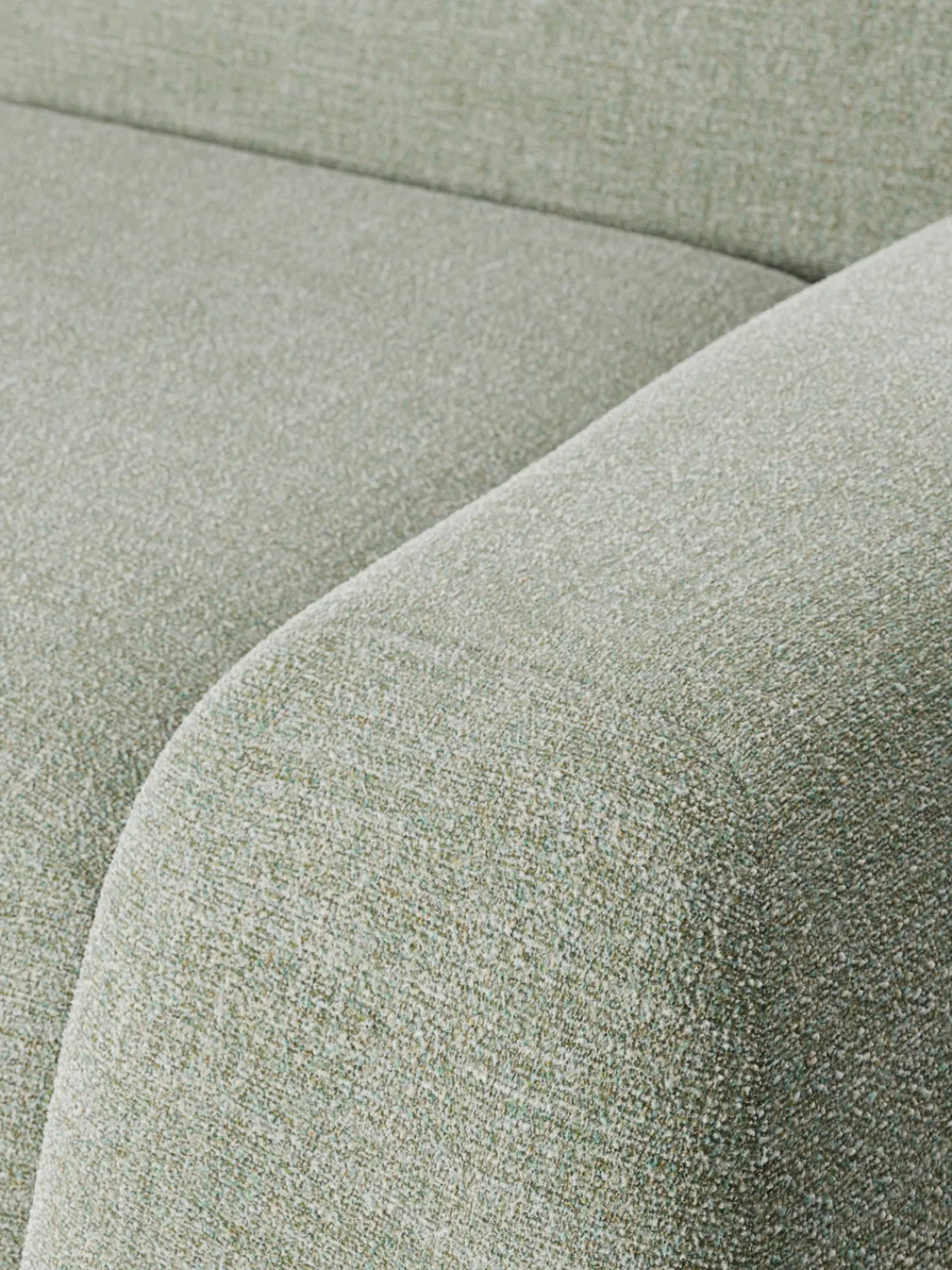 Westwing Collection Sofá modular en tejido bouclé Wolke (4 plazas)