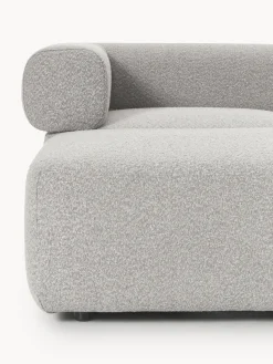 Westwing Collection Sofá modular en tejido bouclé Anton (4 plazas), con reposapiés (izquierda/derecha)