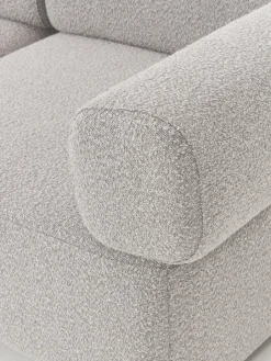 Westwing Collection Sofá modular en tejido bouclé Anton (4 plazas), con reposapiés (izquierda/derecha)