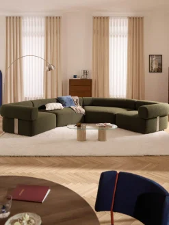 Westwing Collection Sofá modular grande en tejido bouclé Anton^ Sofás 4 Plazas