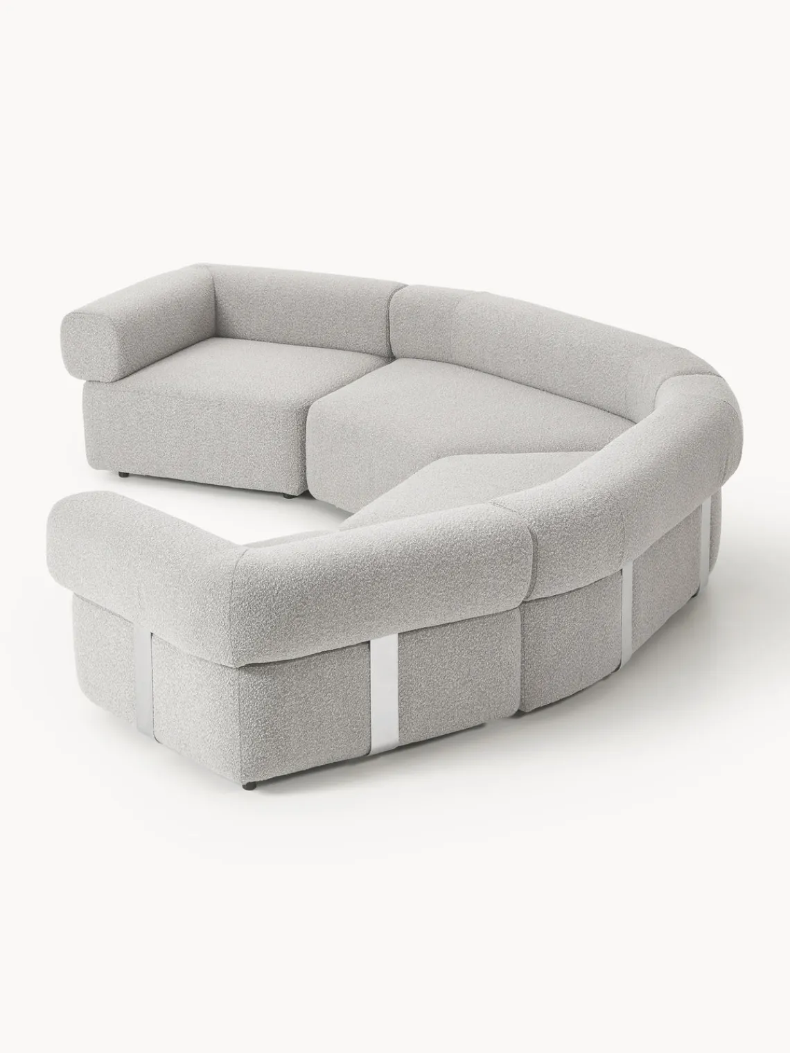 Westwing Collection Sofá modular grande en tejido bouclé Anton^ Sofás 4 Plazas