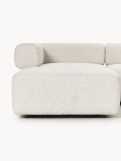 Westwing Collection Sofá modular grande en tejido bouclé con reposapiés Anton (izquierda/derecha)^ Sofás 4 Plazas
