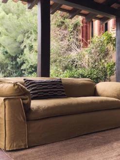 HKLIVING Sofá Nomad: 305 cm - lino, (4 plazas)^ Sofás 3 Plazas|Sofás