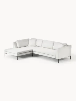 Westwing Collection Sofá rinconera con patas de metal Emma