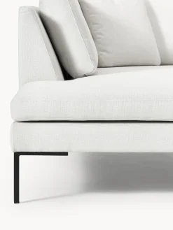 Westwing Collection Sofá rinconera con patas de metal Emma