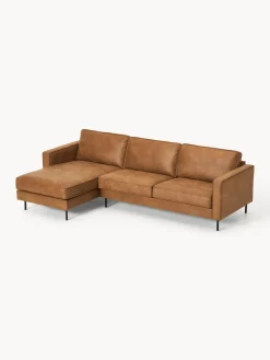 Westwing Collection Sofá rinconera de cuero reciclado Hunter^ Sofás Rinconeras|Sofás