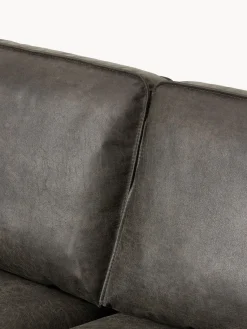 Westwing Collection Sofá rinconera de cuero reciclado Hunter