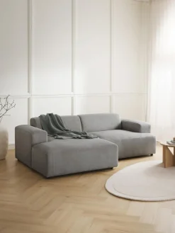 Westwing Collection Sofá rinconera de pana Melva (3 plazas)^ Sofás Rinconeras|Sofás