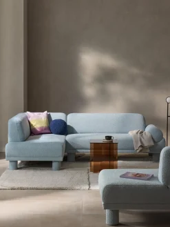 Westwing Collection Sofá rinconera en tejido bouclé Lilo