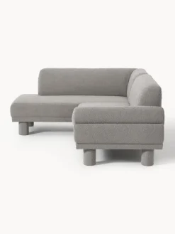 Westwing Collection Sofá rinconera en tejido bouclé Lilo