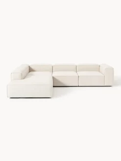 Westwing Collection Sofá rinconera grande de mezcla de lino Lennon^ Sofás