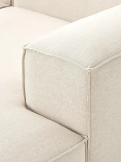 Westwing Collection Sofá rinconera grande de mezcla de lino Lennon^ Sofás