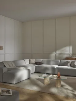 Westwing Collection Sofá rinconera longue Melva