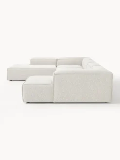 Westwing Collection Sofá rinconera longue modular en tejido bouclé Lennon^ Sofás 4 Plazas