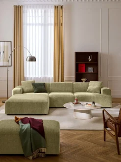 Westwing Collection Sofá rinconera Melva (4 plazas)