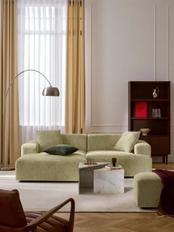 Westwing Collection Sofá rinconera Melva (3 plazas)