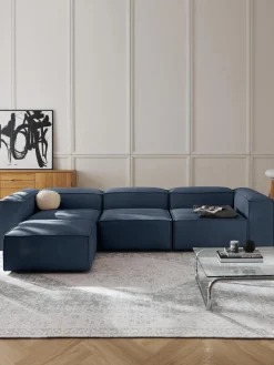 Westwing Collection Sofá rinconera modular con reposapiés izquierdo/derecho Lennon (4 plazas)^ Sofás 4 Plazas|Sofás