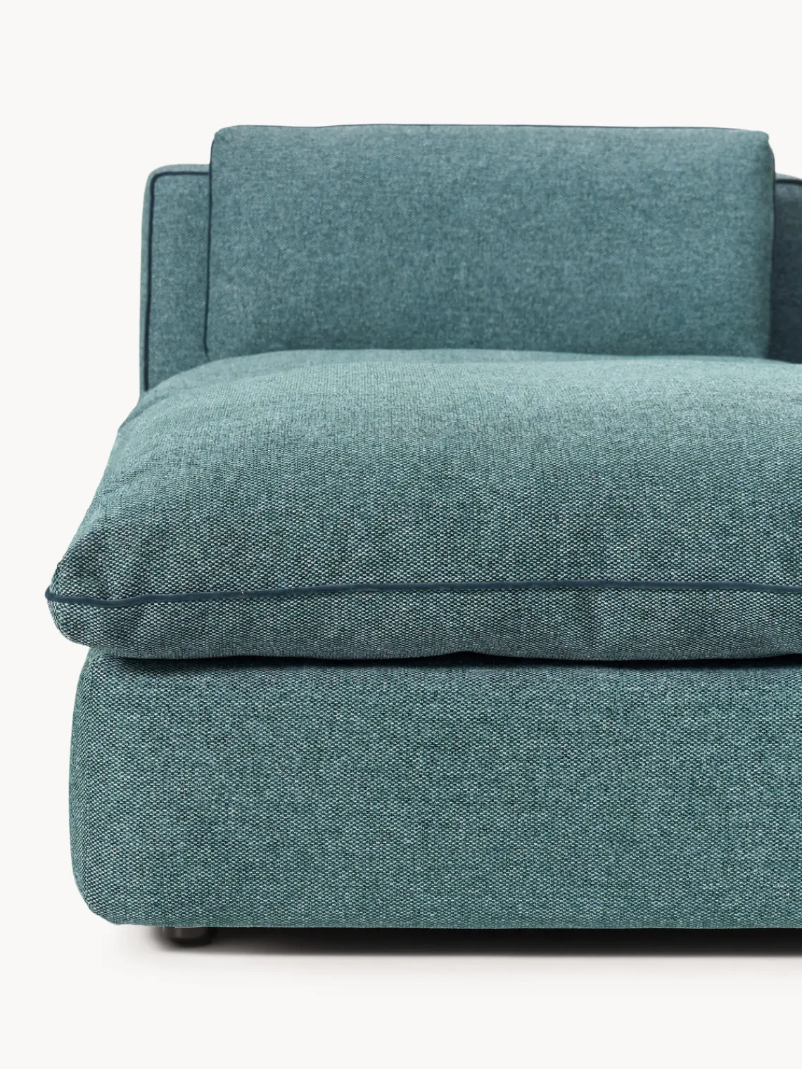 Westwing Collection Sofá rinconera modular con reposapiés izquierdo/derecho Felix