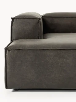 Westwing Collection Sofá rinconera modular de cuero reciclado Lennon^ Sofás