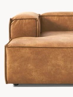 Westwing Collection Sofá rinconera modular de cuero reciclado Lennon^ Sofás