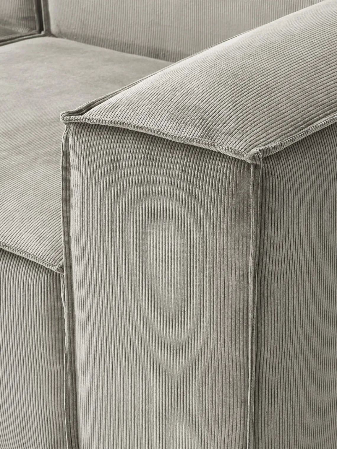 Westwing Collection Sofá rinconera modular de pana Lennon^ Sofás