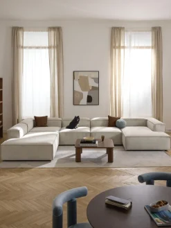 Westwing Collection Sofá rinconera modular de pana Lennon^ Sofás 4 Plazas