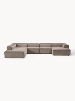 Westwing Collection Sofá rinconera modular de pana Lennon^ Sofás 4 Plazas