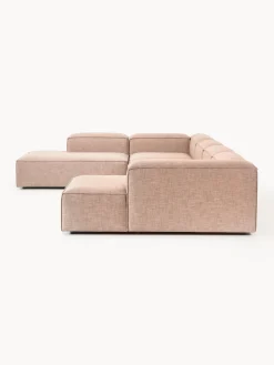 Westwing Collection Sofá rinconera modular de mezcla de lino Lennon