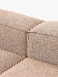 Westwing Collection Sofá rinconera modular de mezcla de lino Lennon