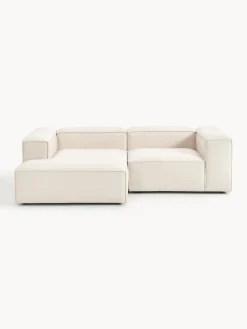 Westwing Collection Sofá rinconera modular de mezcla de lino Lennon^ Sofás