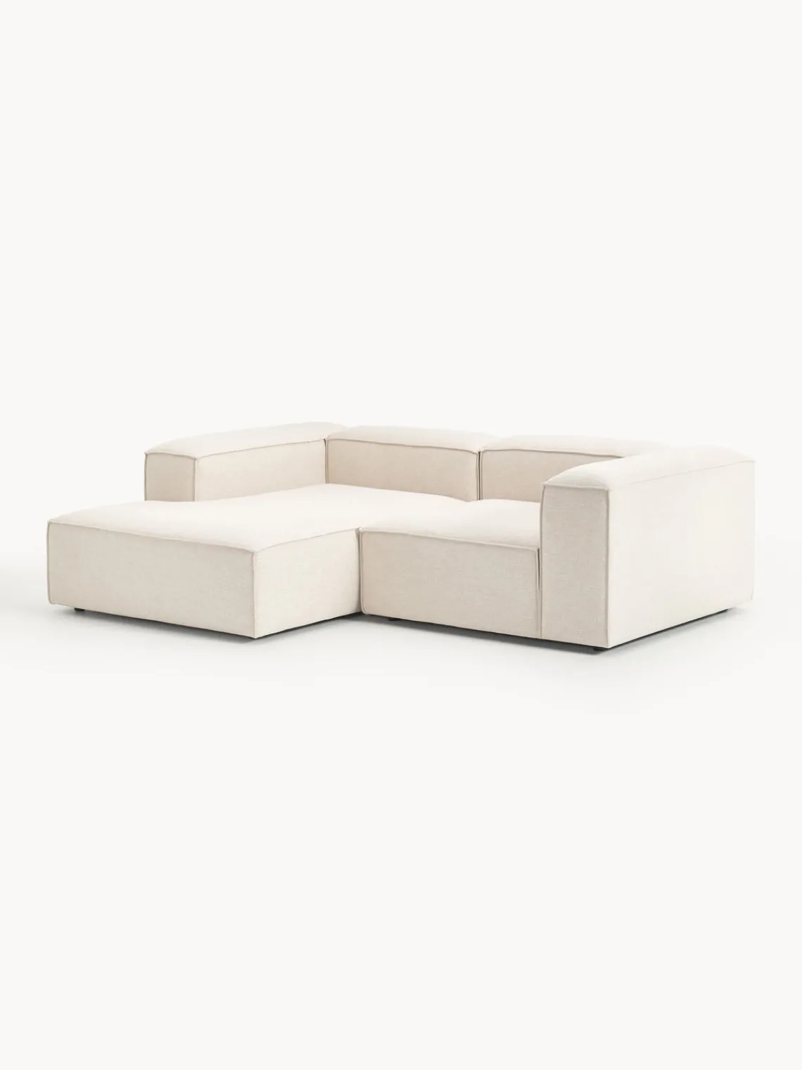 Westwing Collection Sofá rinconera modular de mezcla de lino Lennon^ Sofás