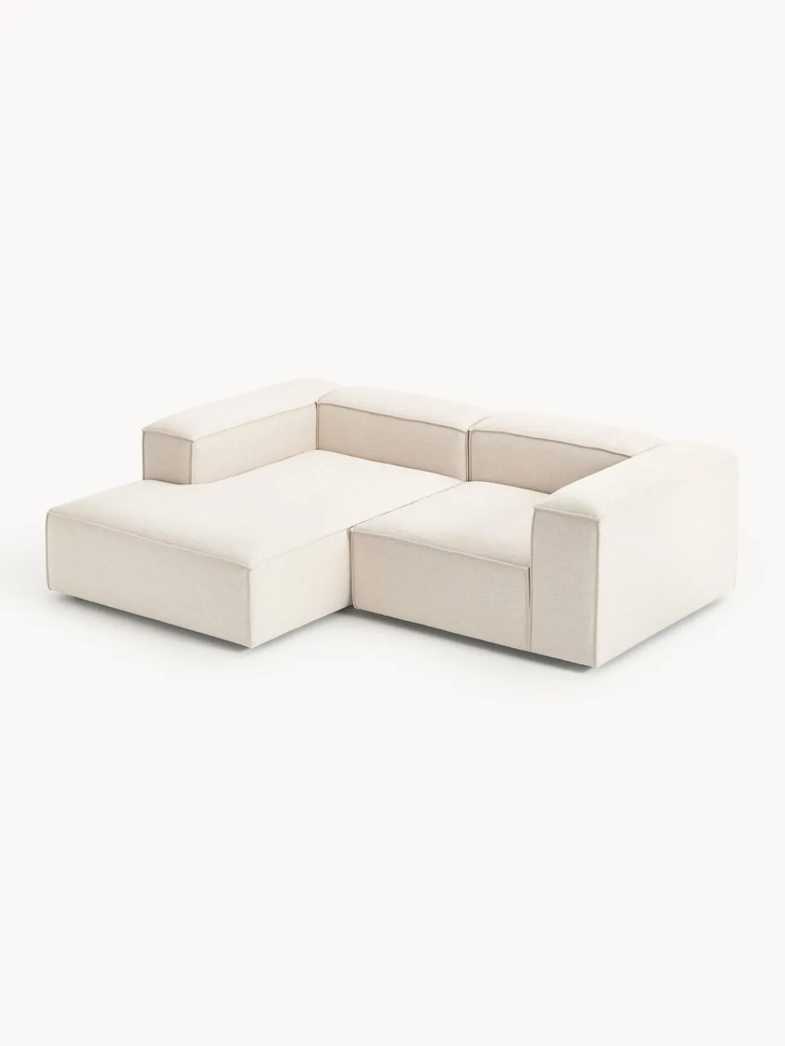 Westwing Collection Sofá rinconera modular de mezcla de lino Lennon^ Sofás