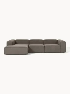 Westwing Collection Sofá rinconera modular en tejido bouclé Lennon