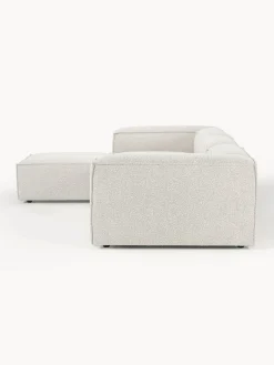 Westwing Collection Sofá rinconera modular en tejido bouclé con reposapiés izquierdo/derecho Lennon (4 plazas)^ Sofás 4 Plazas|Sofás