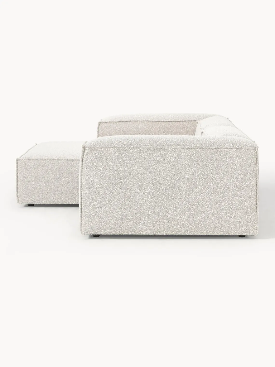 Westwing Collection Sofá rinconera modular en tejido bouclé Lennon^ Sofás