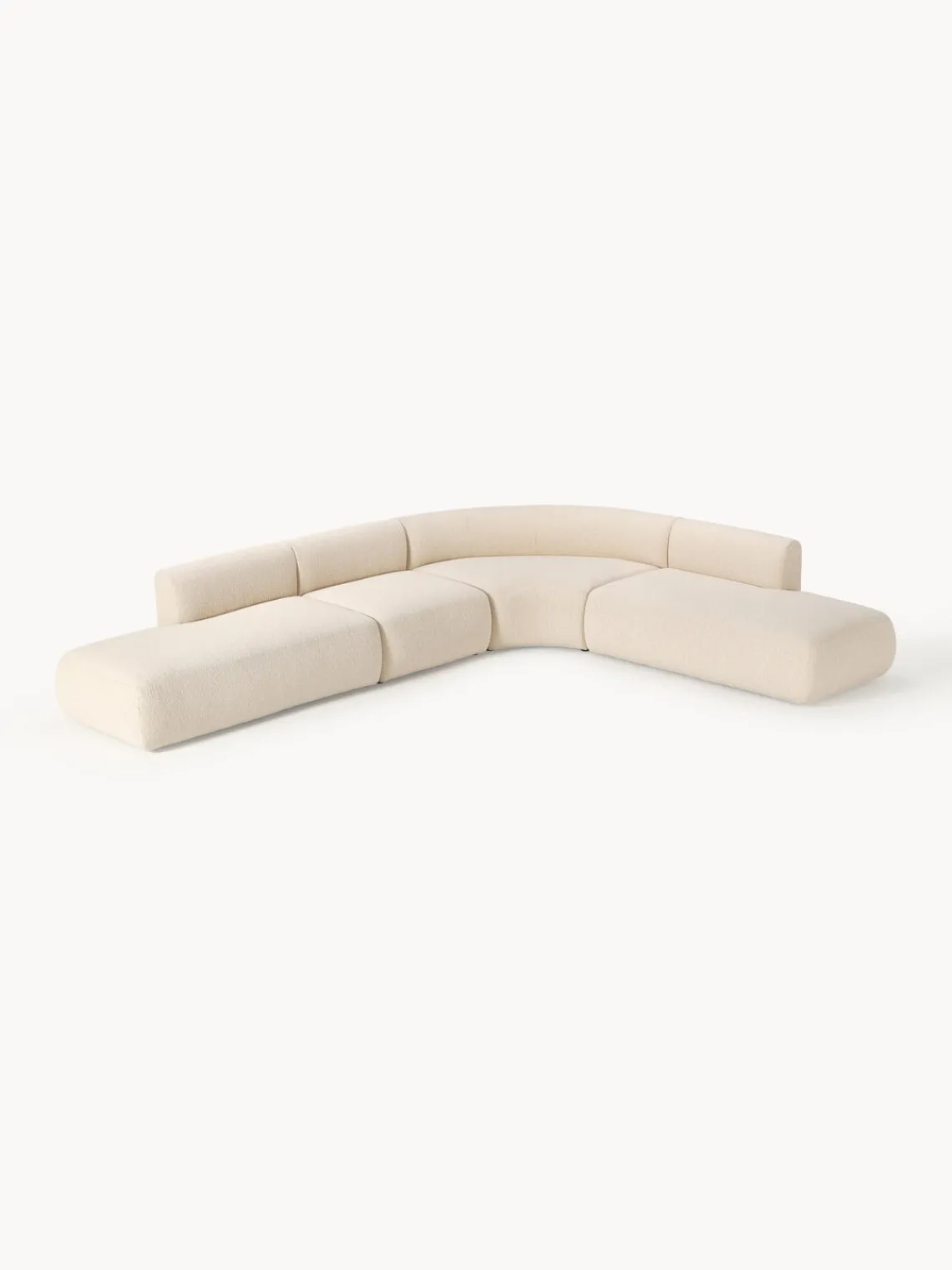 Westwing Collection Sofá rinconera modular en tejido bouclé Sofia (4 plazas)^ Sofás Rinconeras|Sofás